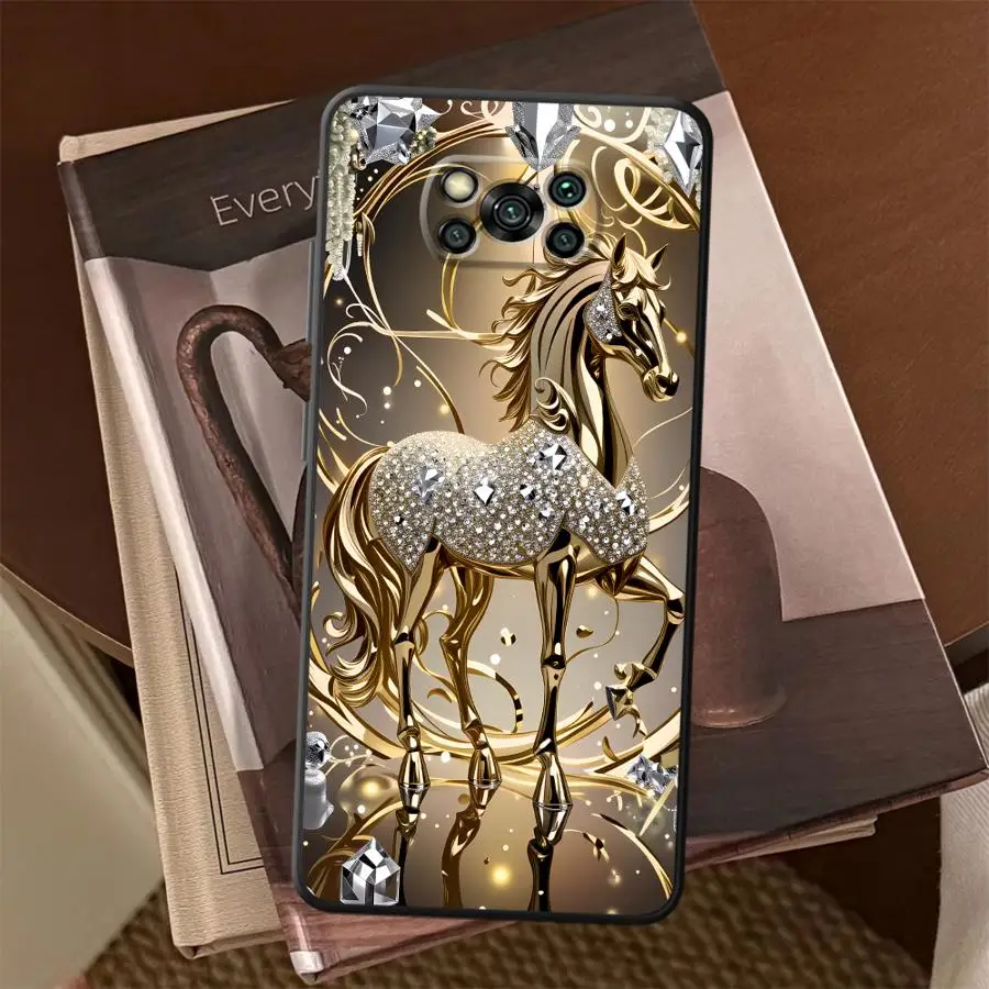 Фото Чехол Golden Horse Funda для телефонов Xiaomi Poco F8 C50 M3 M4 M7 C75 F3 F1 M5 C61 X3 X4 X5 X7 Pro C71 №3
