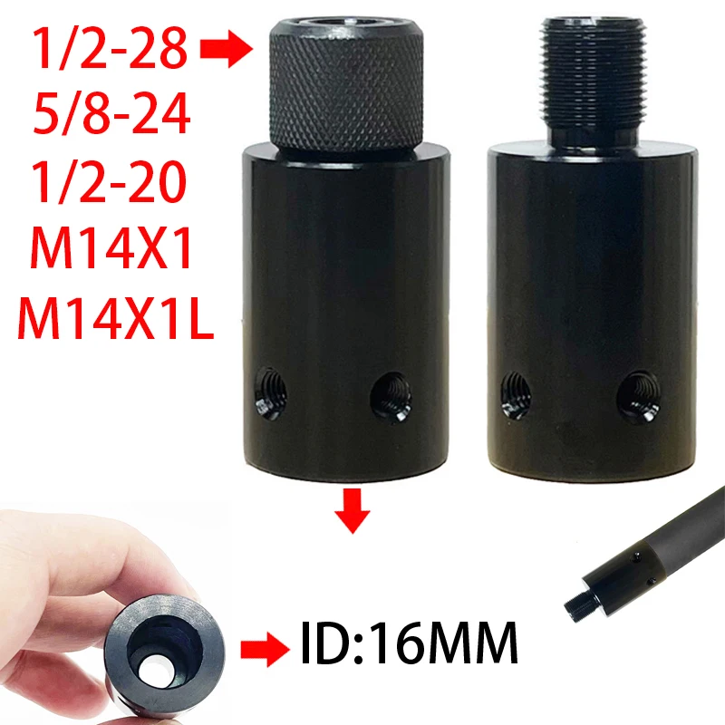 

Резьбовой Адаптер 1/2-28 5/8-24 1/2-20 M14X1 M14X1L для корпуса диаметром 16 мм для ловушки топливного фильтра 223 .308