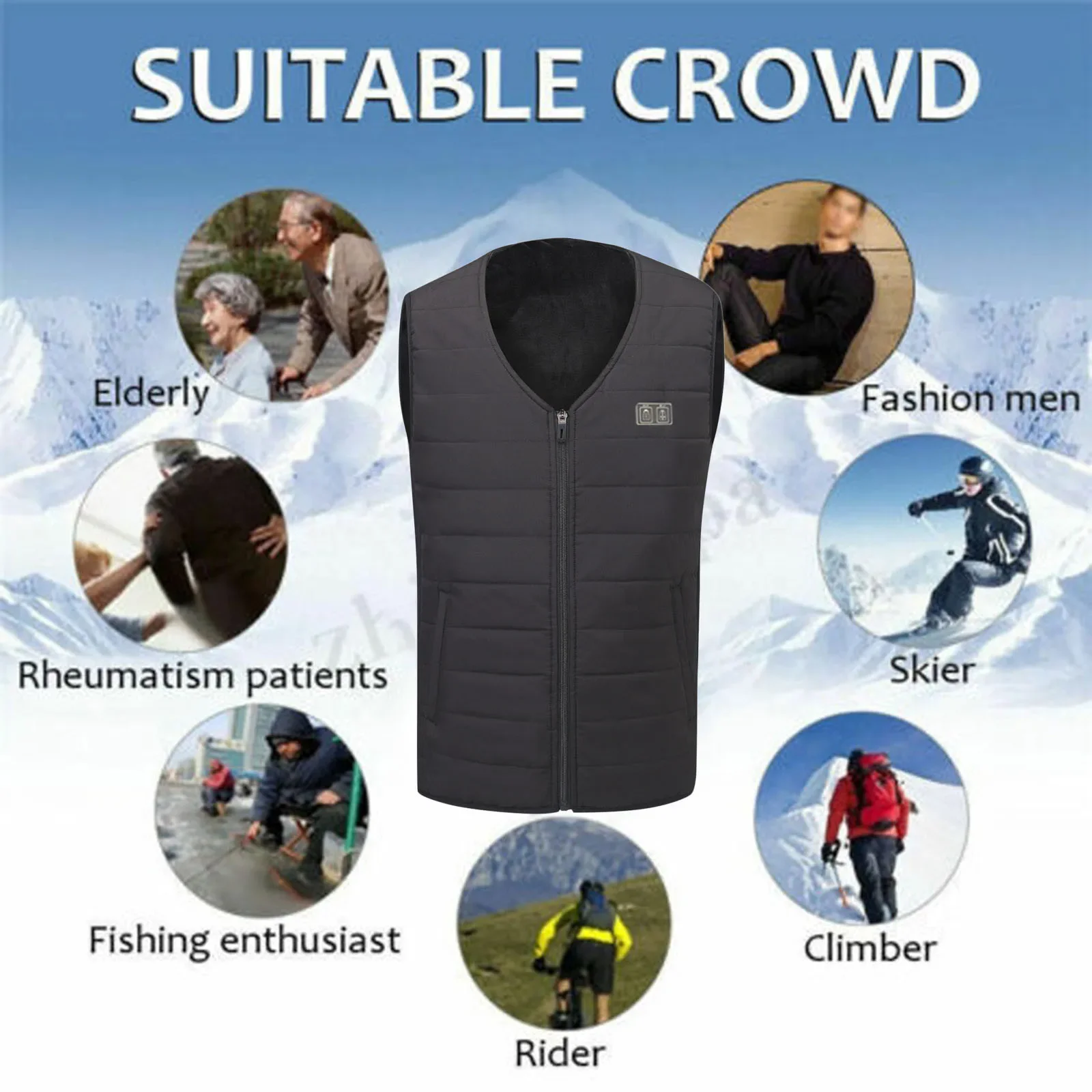 

Женский длинный пуховик, женское теплое пальто, жилет, Мужское пальто, умная зарядка, для плавания, для женщин