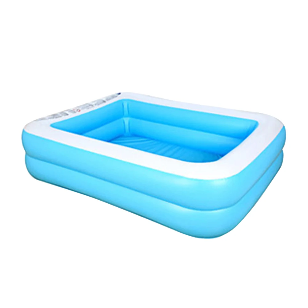

Rectangular Baby PVC Portable Home Family Indoor Outdoor Bathing Household Kids Adults Wear Resistant Inflatable Swimming Pool