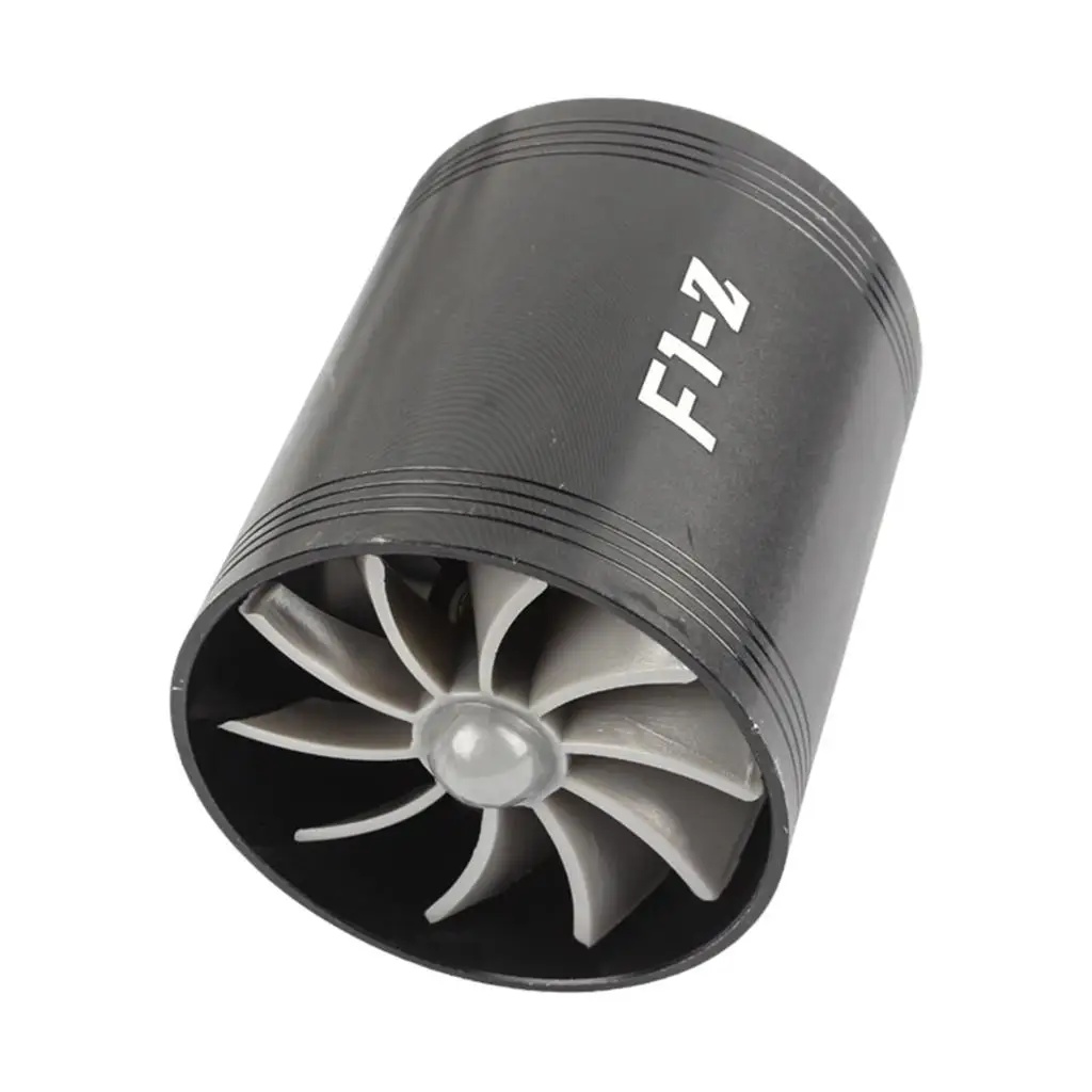 Auto Turbocharger Air Intake Turbonator Twin Fan .5-2.9inch