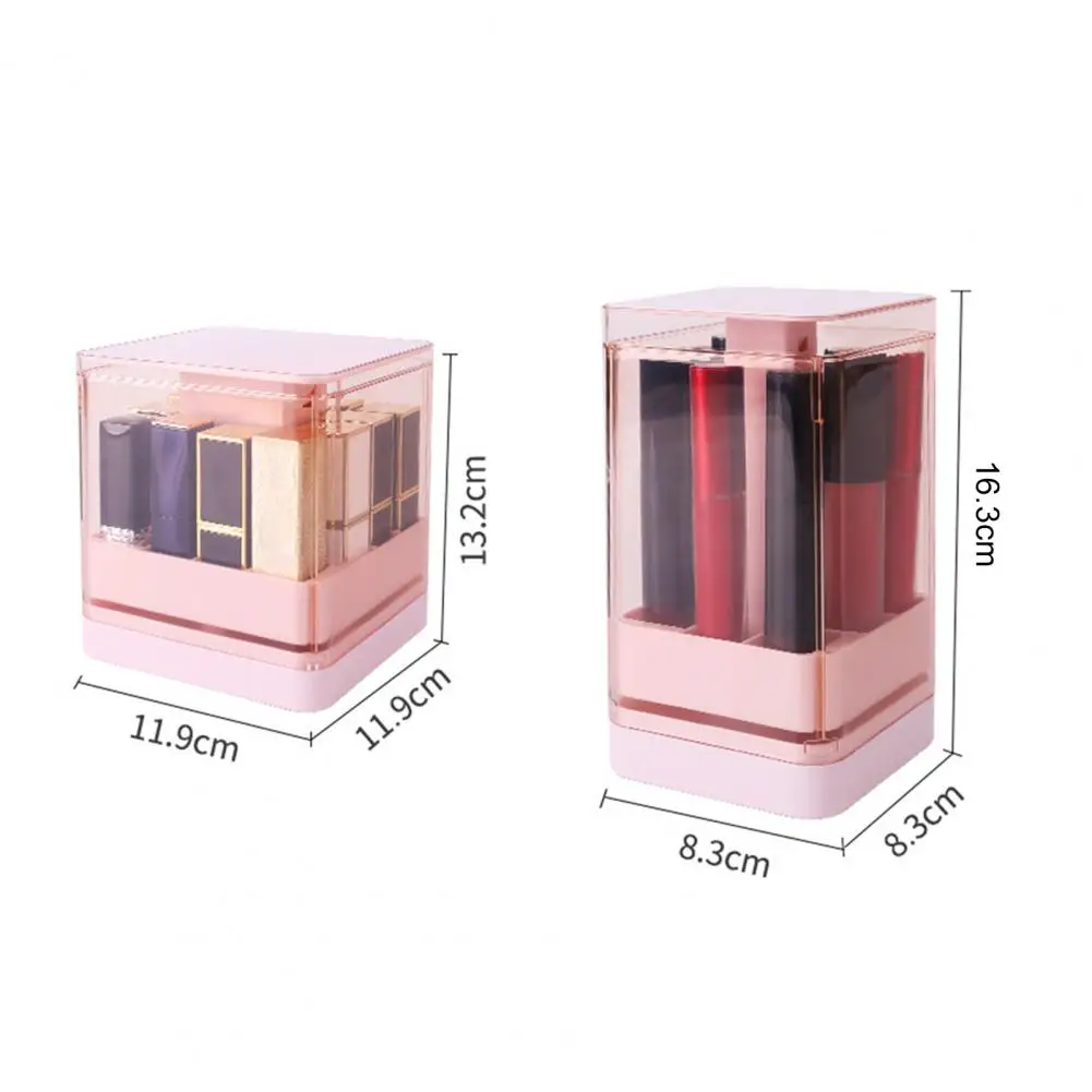 

Exquisite Transparent Storage Lipstick Holder 12 Grids Lipstick Rack for Girl
