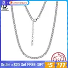 Ожерелье-цепочка женское из серебра 925 пробы с фианитом