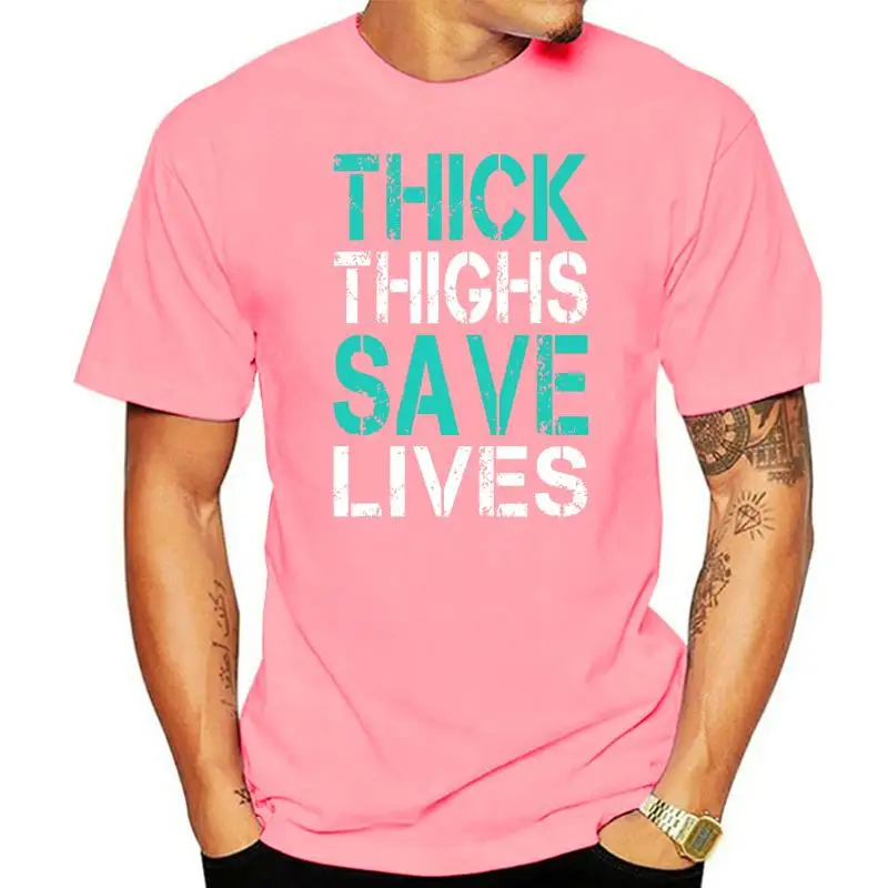 

Забавная футболка для фитнеса, толстая футболка с рисунком бедер и спасения жизни, мужские хлопковые топы, рубашка, удобные футболки, нормал...