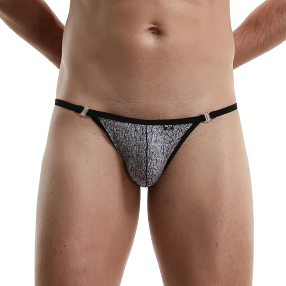 

Ice Silk Briefs Man Sexy Underwear See Through Underpant Mens Sexy G-String T-Back Thong Bikini Briefs Ultra-thin Sheer Panties