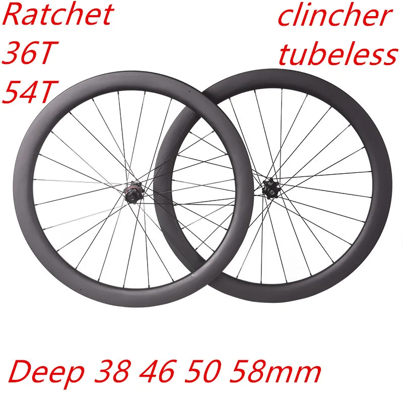 700C трещотка 36T 54T RUJIXU глубокий 38 46 50 58 мм центральный замок углеродное волокно