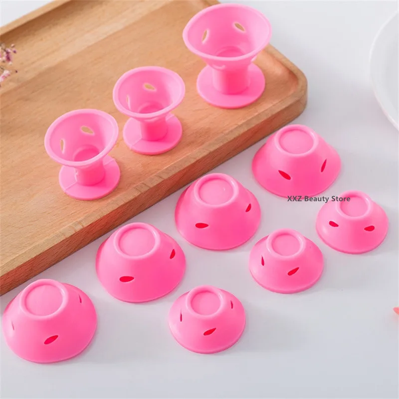 10/20 шт. силиконовые бигуди для завивки волос