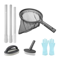 pool cleaning kithot tub accessories pool skimmer net attachment with glovesfor cleaning swimming pool hot tubspaetc