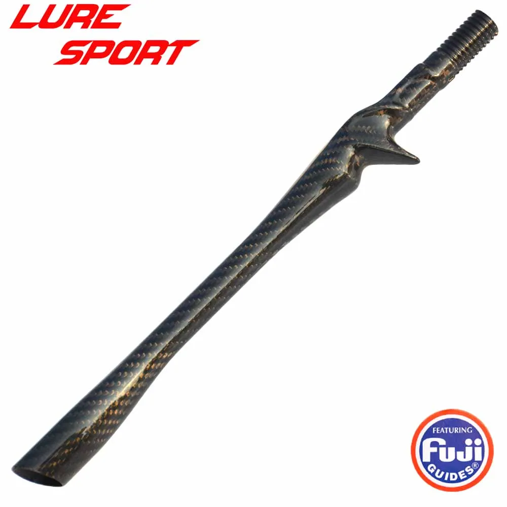 LureSport 3K woven Carbon Unibody 35cm Cast Reel Seat Grip handle Triangular Butt FUJI KDPS16 Rod Building component Repair DIY