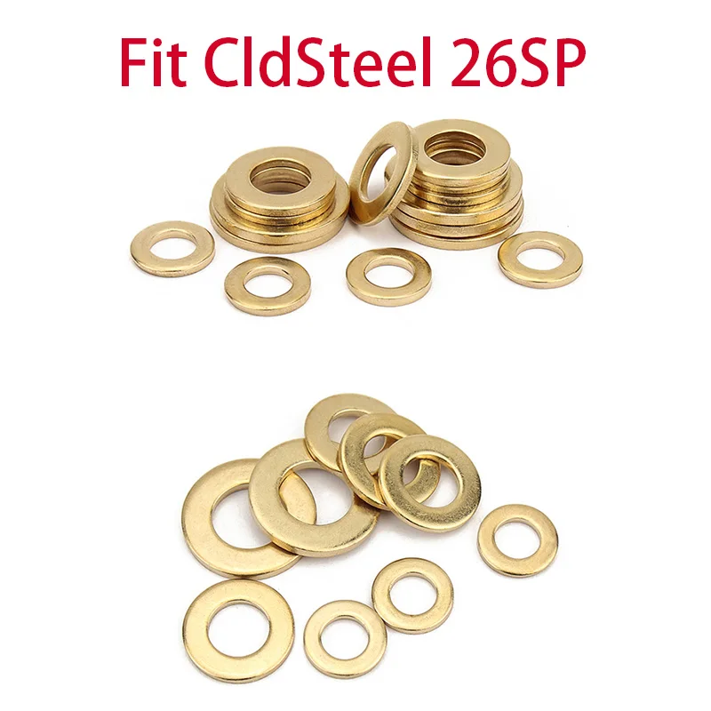 

10pieces Brass Washers Rings Gaskets for CldSteel 26SP Folding Knife DIY Making Accessories Parts Open Close Tool
