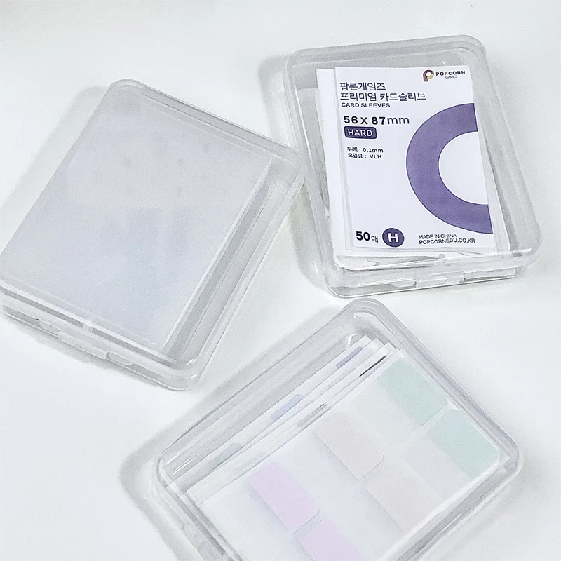 

Wholesale price Transparent Storage Box Card Holder Sticker Stationery Transparent Storage Box Film Storage Box 1PC