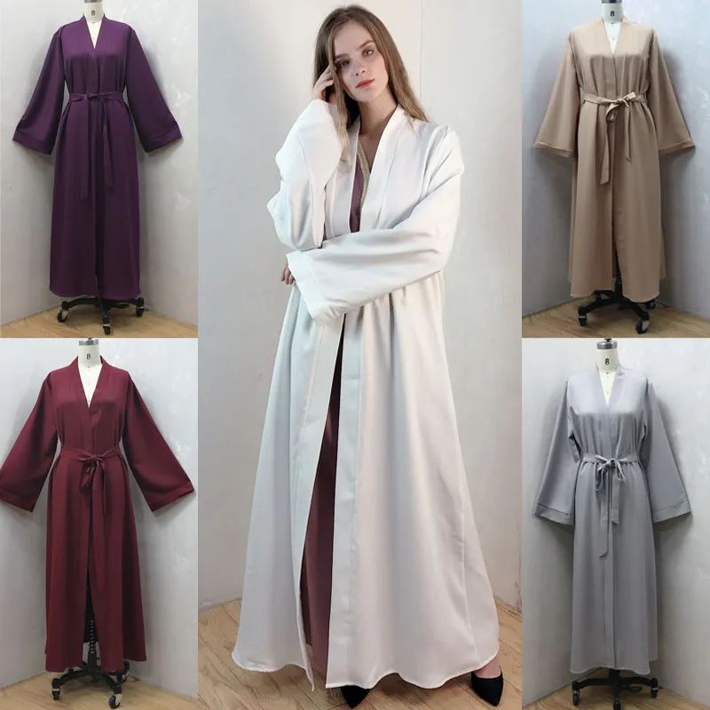 

ИД Рамадан открытая абайя Дубай кафтан кимоно кардиган женский халат Musulmane мусульманский хиджаб платье Ислам Абая для женщин Турция Кафтан