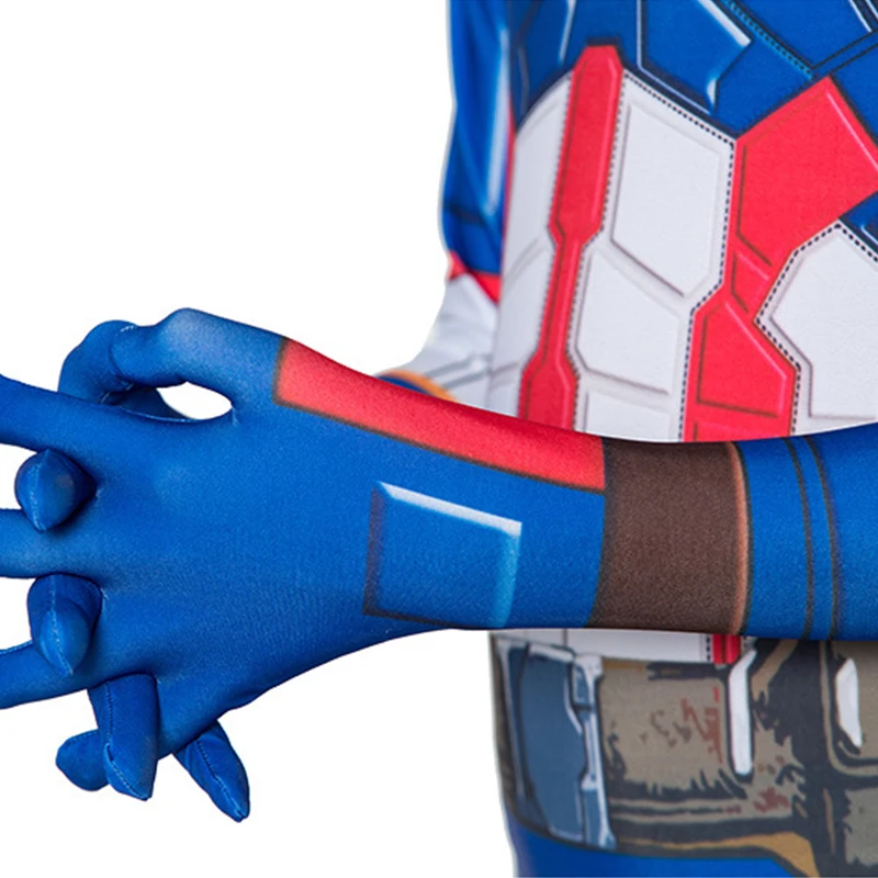 Костюм для косплея Капитана Америка костюмы боди супергероя на Хэллоуин