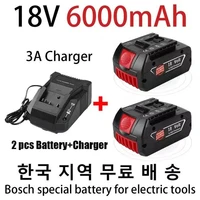 18v 6000mah replacement bat609 battery for bosch compatible bat618 bat619g bat620 skc181 02 cordless power tool batterycharger