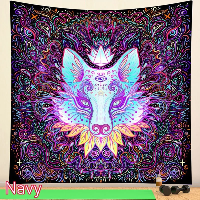 

Гобелен с рисунком бабочек и грибов для спальни и гостиной