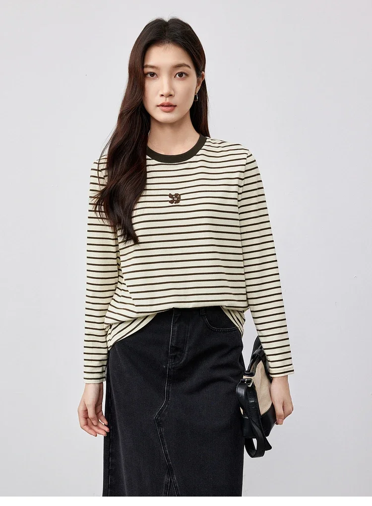 Женская футболка из хлопка SENTUBILA