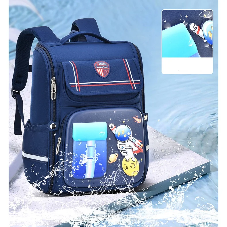 3D Children Cute Cartoon Astronaut Rabbit Large Backpacks New Girl Boy British Style Noble Fashion Schoolbags for Students Hot