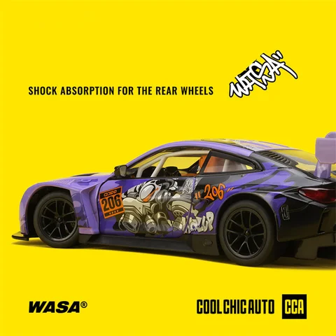 Металлическая модель BMW M4 GT3 AUDI R8 LMS WASA 1:24