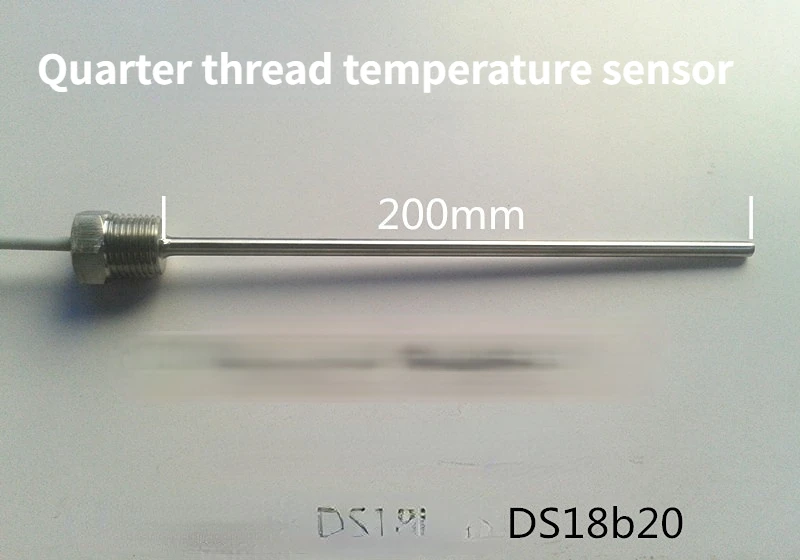 

DS18b20 Fixed Four-point Thread Length 200mm Temperature Sensor Probe