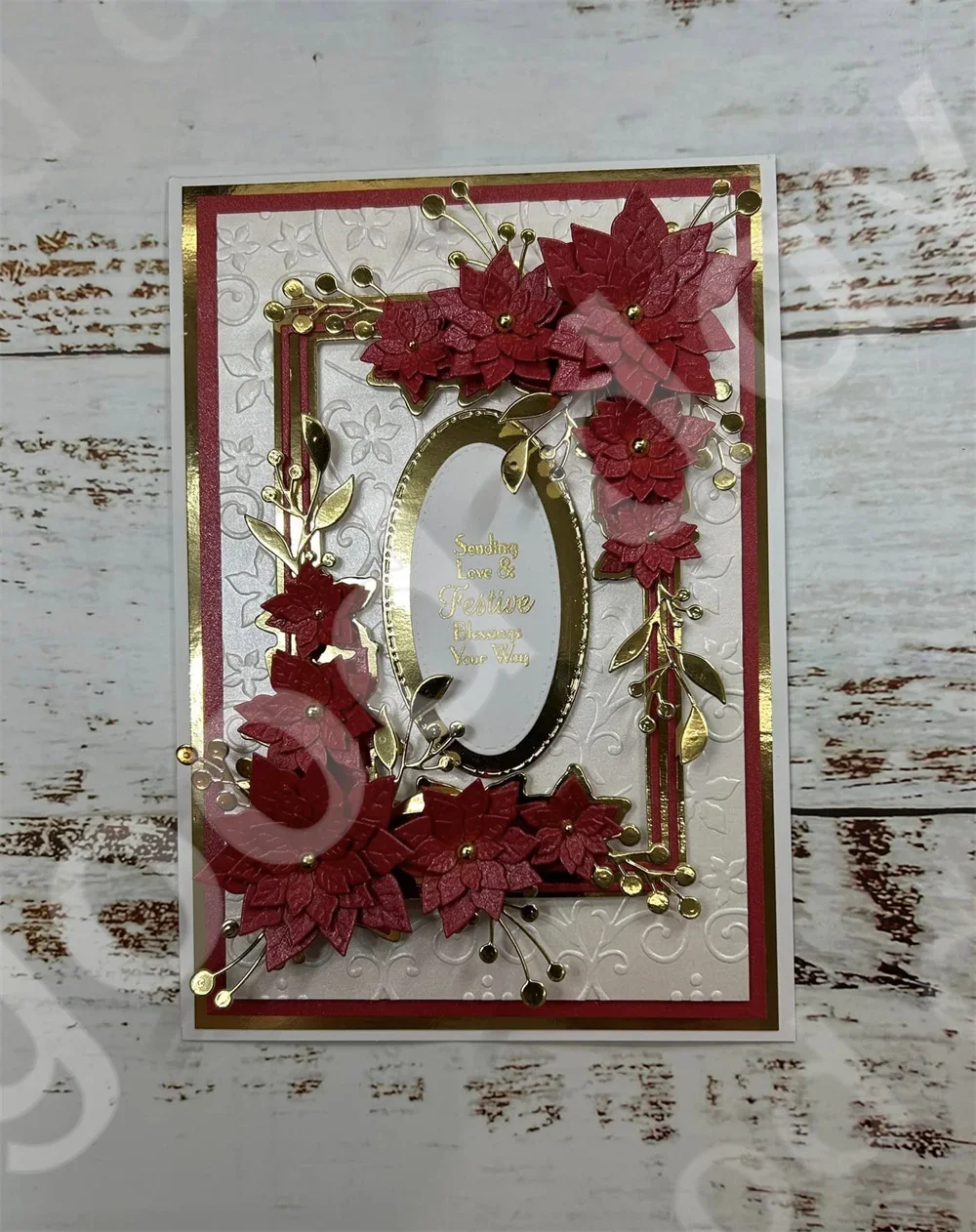 Необычная рамка Падуба бутоны Розовые Ягоды омела металлическая высечка