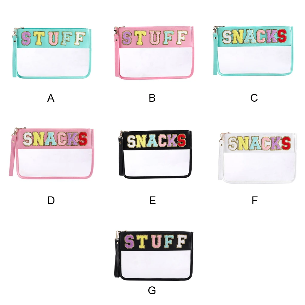 

Transparent Waterproof Travel Bag - Reusable And Easy To Stackable Transparent Cosmetic Bag pink ST