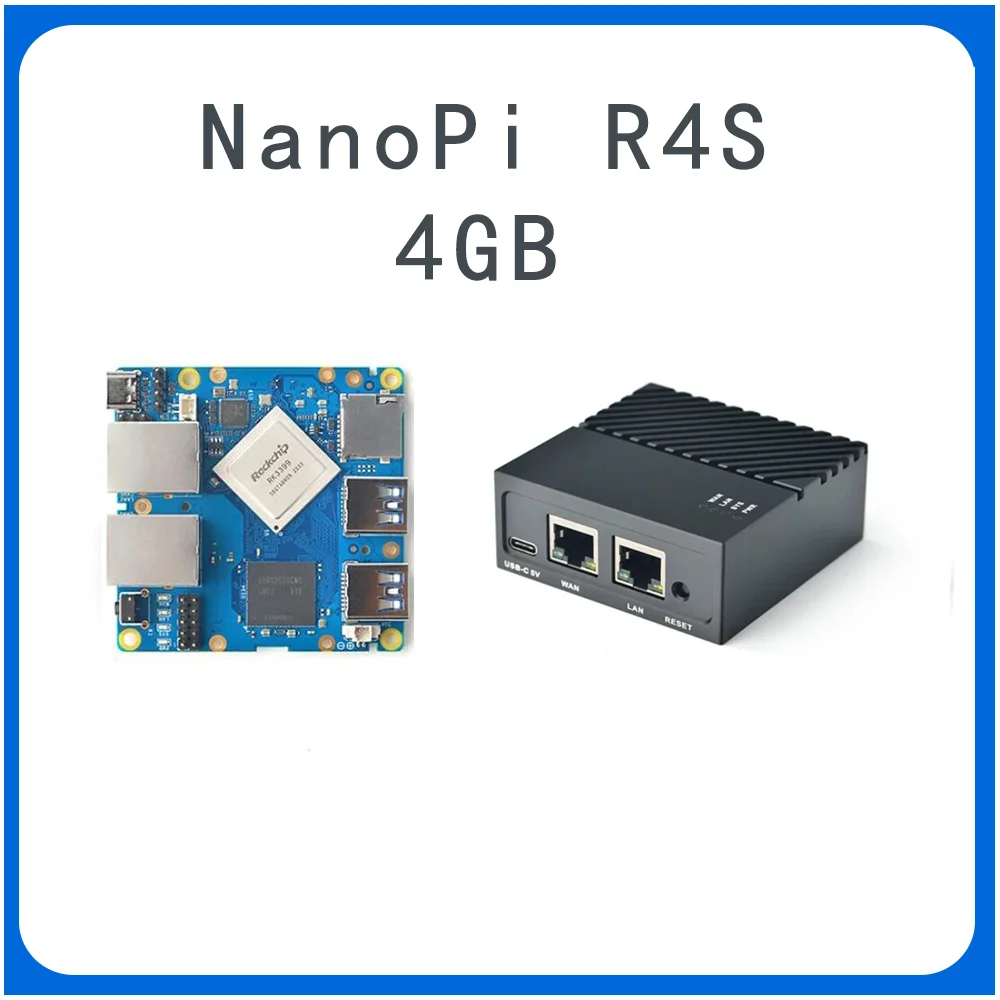 

Портативный дорожный мини-роутер Nanopi R4S OpenWRT с портами Ethernet с двумя Гбит/с 4 Гб LPDDR4 на базе RK3399 Soc для IOT
