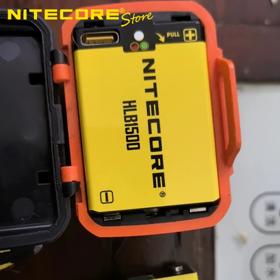 Фото Оригинальный аккумулятор NITECORE HLB1500 1500 мАч с зарядкой через USB-C для налобных фонарей UT27, HA13 и HA23 UHE №5