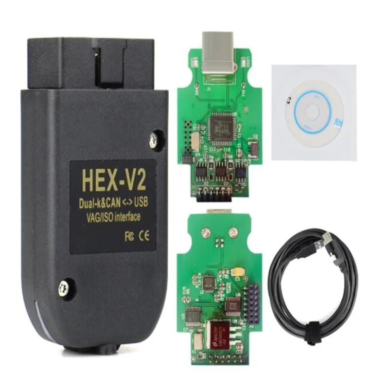 

V2 VAG-ODIS USB 21.3 21.9 V22.3.2 VAS-5054A VCDS HEX X2 22.3 HEX CAN USB Interface Multi-Language ATMEGA162+16V8+FT232RQ