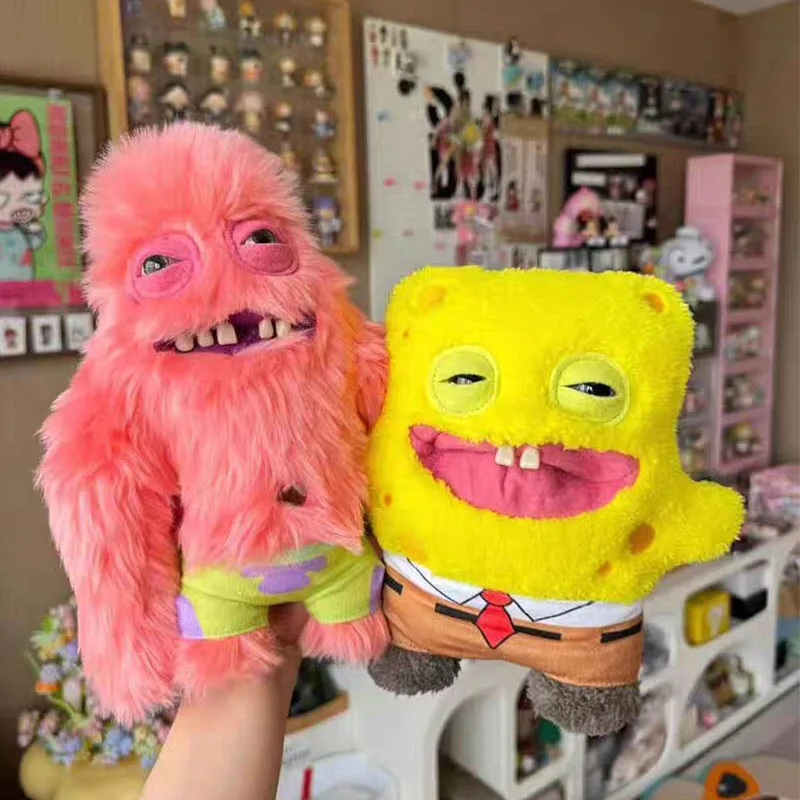 22cm Original Fuggler Plush Toys Ugly Monster Spongebob Squarepants Cute Tooth Fill Dolls Gifts