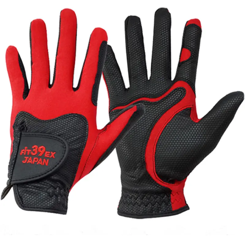

New Fit-39 Golf Gloves Men One Pair/2Pcs Men or Women 5 Color Single Color Sportswear and accessorie Free Shipping