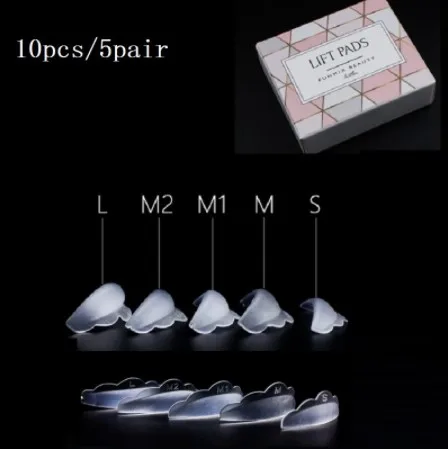 

Funmix 5Pair Silicone Eyelash Perm Pad Recycling Lashes Rods Shield lifting 3D Eyelash Curler Tools Wholesale TSLM1