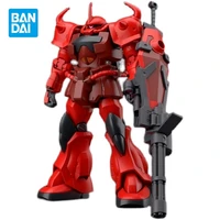 bandai original gundam model kit anime figure gouf crimson custom hg action figures collectible ornaments toys gifts for kids