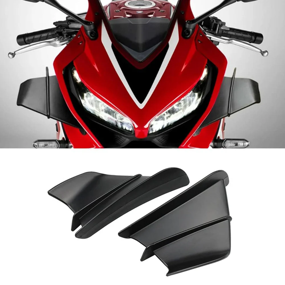

Motorcycle Fairing Side Winglet Aerodynamic Wing Deflector Spoiler for Ducati Panigale V2 V4 899 959 1198 1199 1299(B)