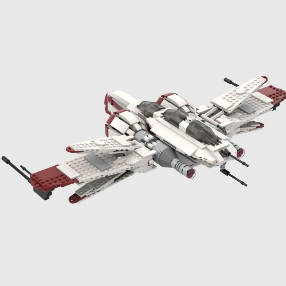 MOC ARC-170 Star Fighter Aircraft Пластиковые строительные блоки Самоблокирующиеся кирпичи