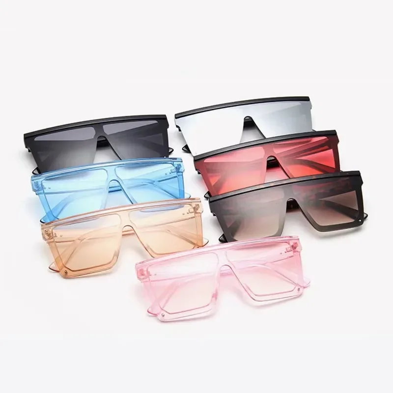 OVOYAN квадратные солнцезащитные очки в большой оправе мужские модные простые 2024