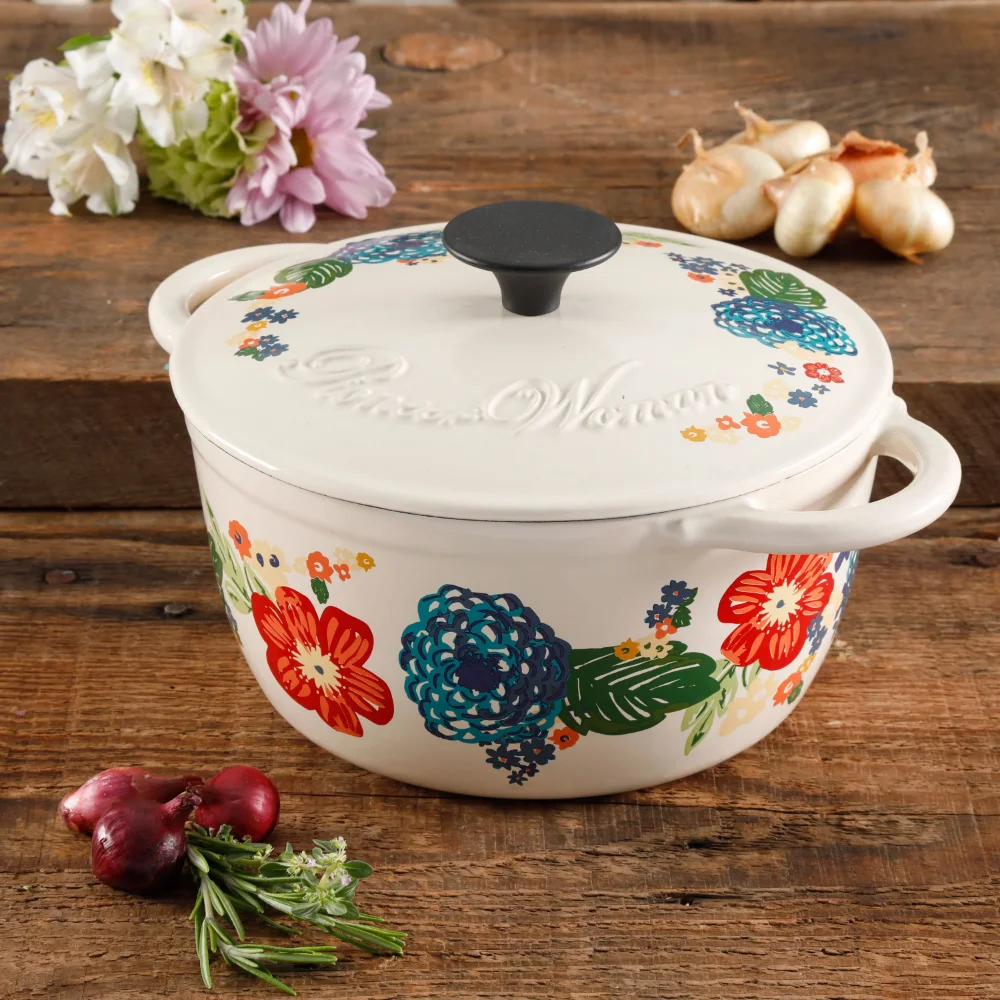 

Clay Pot For Cooking Dazzling Dahlias 3 Quart Casserole With Lid
