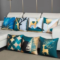 scboy pillowcase decorative cushion for sofa diy printed pillow chair cushion deer geometric christmas home decoration