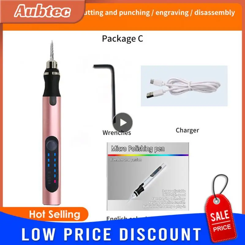 

Mini Wireless Drill Electric Carving Pen Variable Speed USB Cordless Drill Rotary Tools Kit Engraver Pen for Grinding Polishing