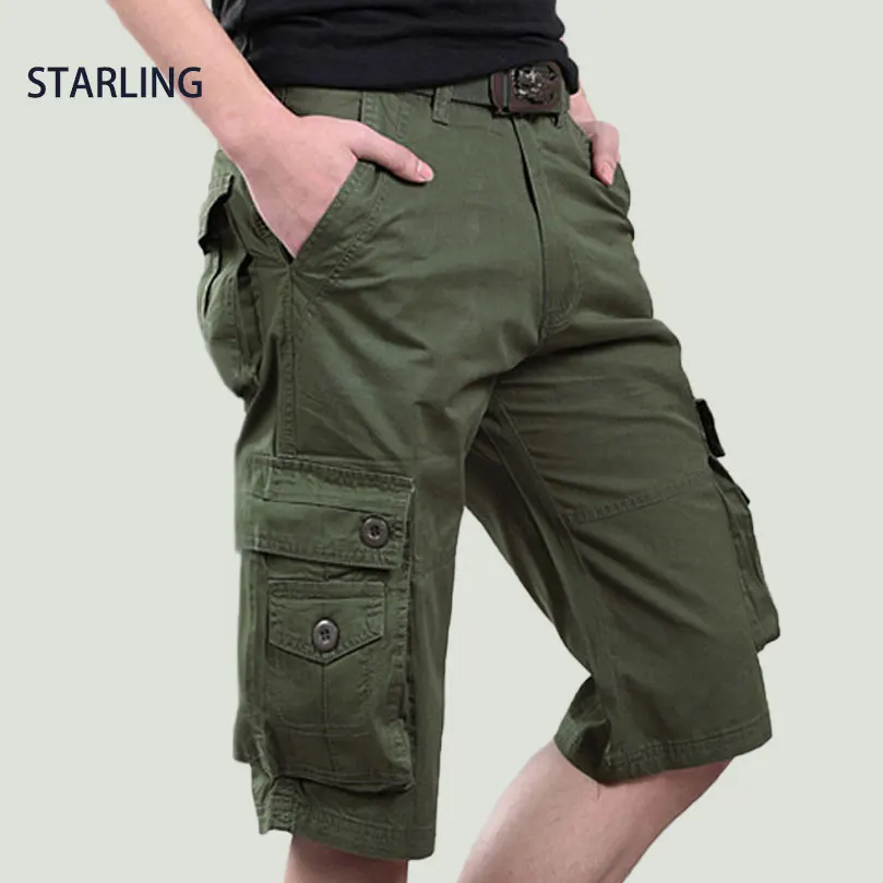 

2022 Summer Men's Military Tactical Shorts Outdoor Waterproof Wear-Resistant Cargo Short Bermuda Shorts for Men Multiple Pockets
