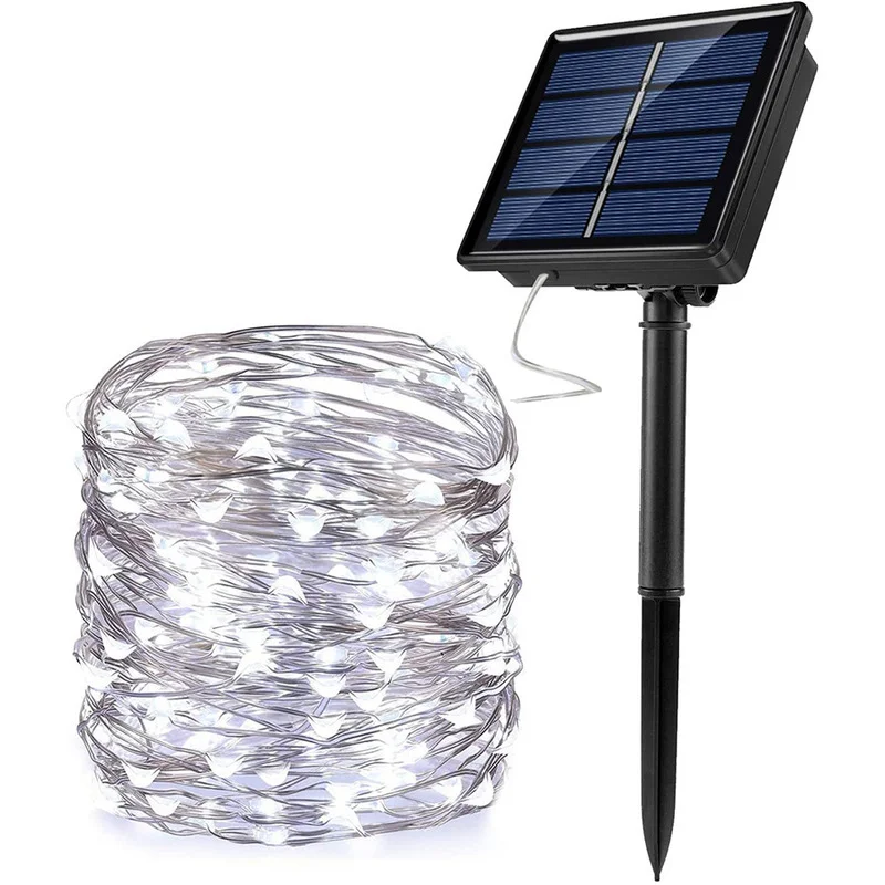 

Solar String Lights Fairy Lights 100LED/200LED Waterproof Outdoor LED Garland Solar Power Lamp Christmas for Garden Decoration
