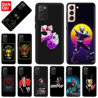 for samsung s22 plus s20 s21 fe s10 note20 ultra kamen rider silicone phone case cover for galaxy note 10 lite 9 8 fundas capas