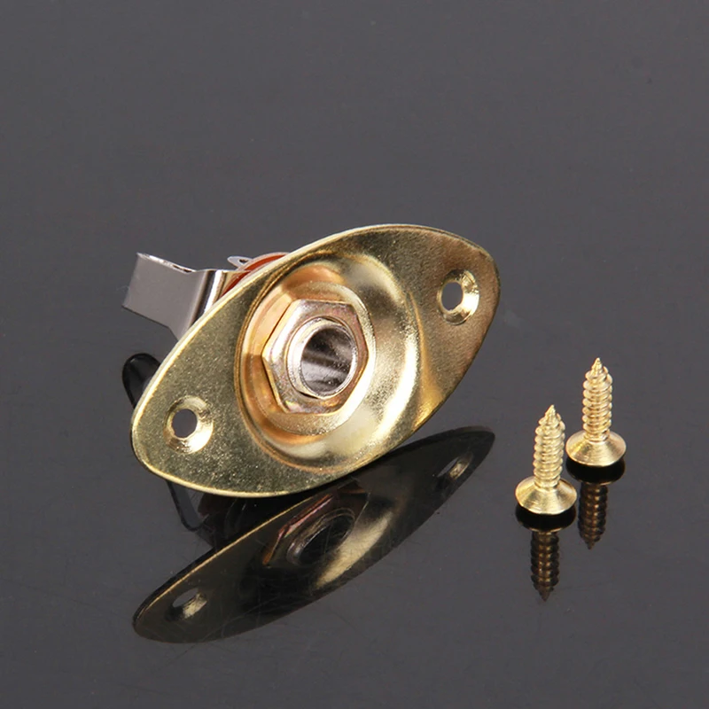 

Boat Guitar Jack Plate 6.35mm Guitarra Pickup 1/4 Output Input Jack Socket for Strat Stratocaster Electric Guitar Accessories