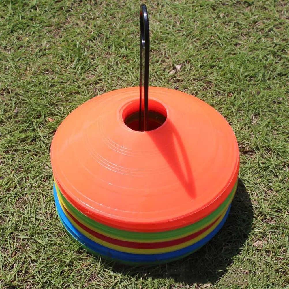 

30pcs Marker Cone Portable Traning Reusable Soccer Football Sports Marker Discs Outdoor