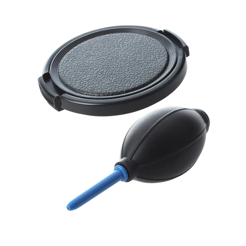 

Hot 3C-2 Pcs Camera Accessories:1 Pcs Textured 52Mm Lens Cover Cap & 1 Pcs Rubber Air Dust Blower Cleaner Pump