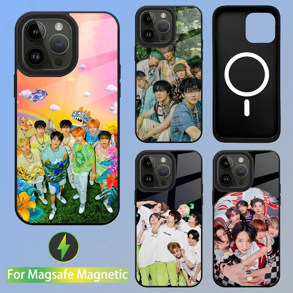 Чехол для телефона Kpop N-NCT Dream iPhone 15 14 13 12 11 Plus Pro Max Mini Magsafe магнитная Беспроводная