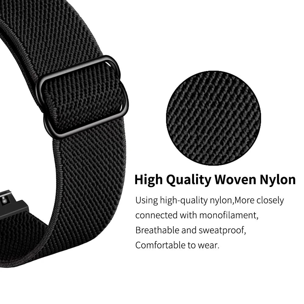 Nylon Solo Loop Strap For Huami Amazfit GTS band Fabric Elastic for Amazfit GTS 2 Bip S GTR 2 Stratos 3 Belt bracelet Watchbands