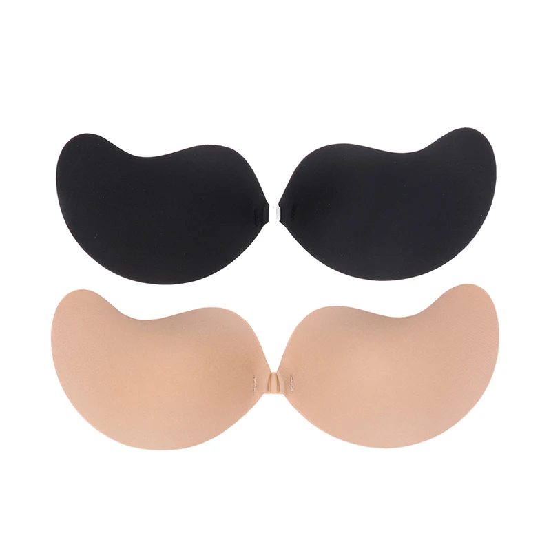 

Silicone Wing Bra Self Adhesive Strapless Invisible Silicone Pasty Sticki Bra Chest Nipple Pasties Nipple Pads