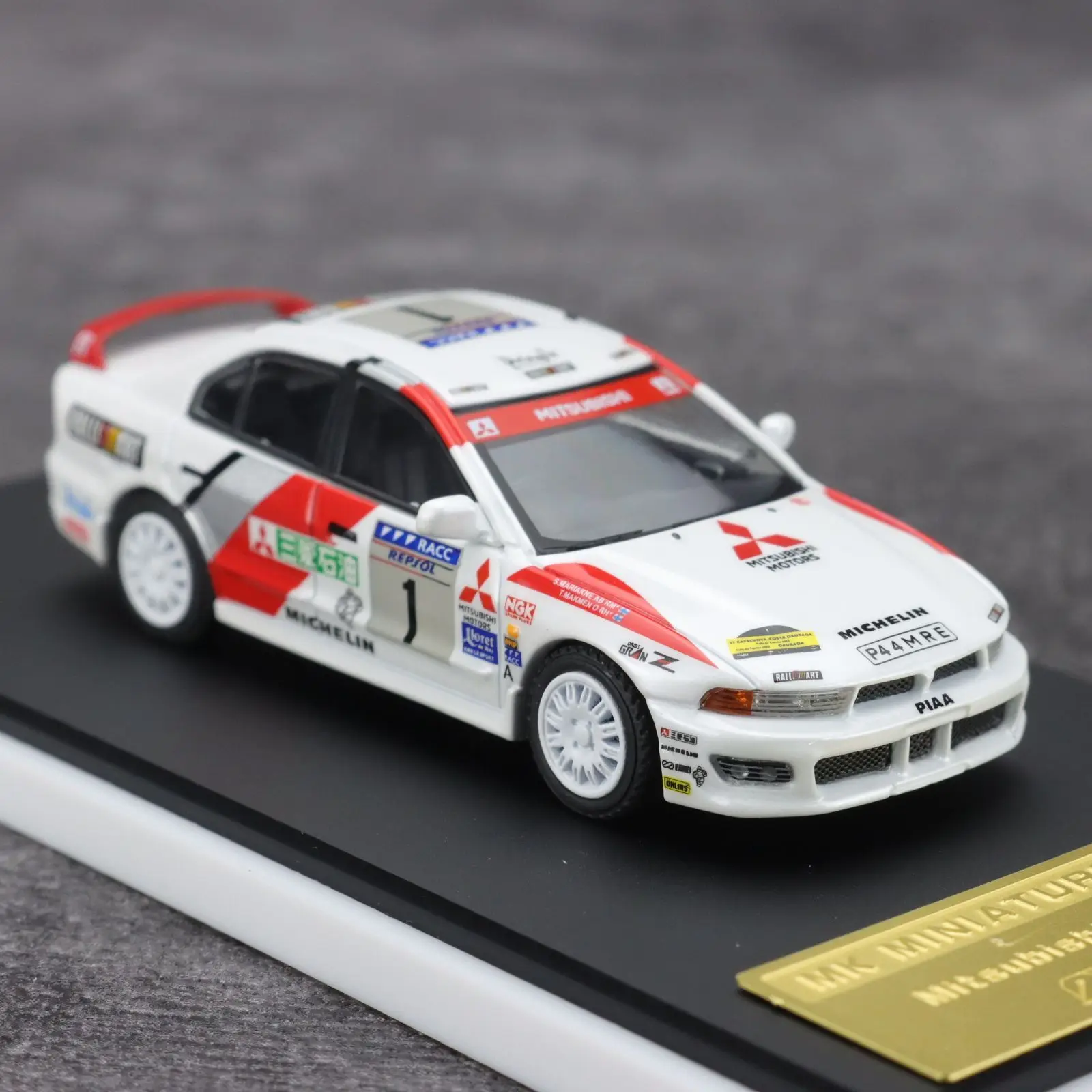 Фото Коллекционная модель автомобиля MK Diecast 1:64 Mitsubishi Lancer Evolution VR-4, игрушечная машинка для мальчиков, подарок №2
