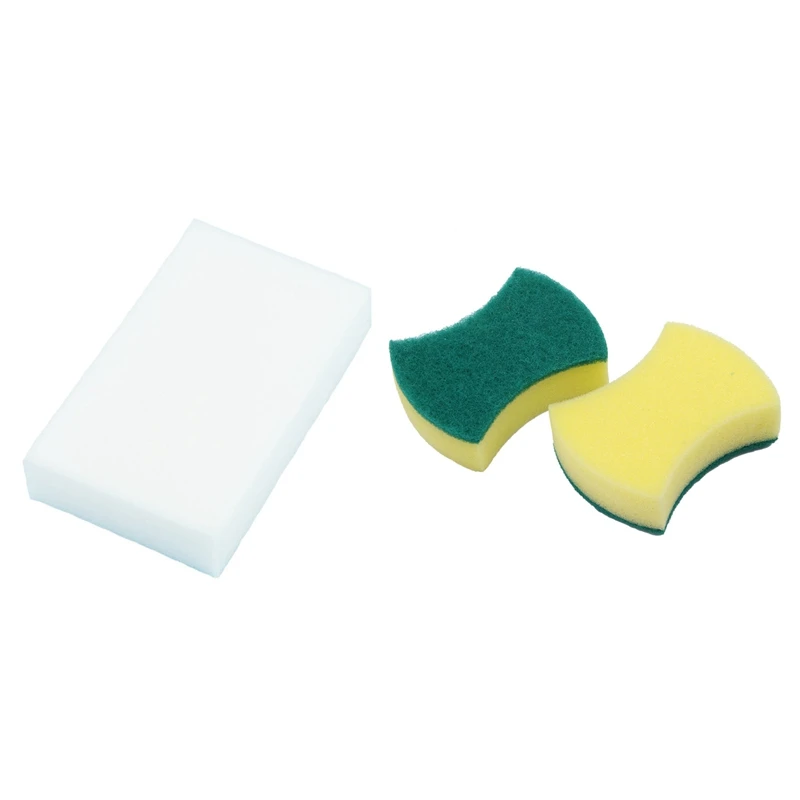 

40 Pcs Multi-Use Magic Cleaning Sponges Eraser Sponge,White & Yellow Green