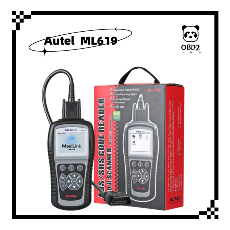 Original Autel MaxiLink ML619 OBD2 Code Reader ABS SRS Airbag Auto Scanner PK Auto link AL619 Professional Diagnostic Tools